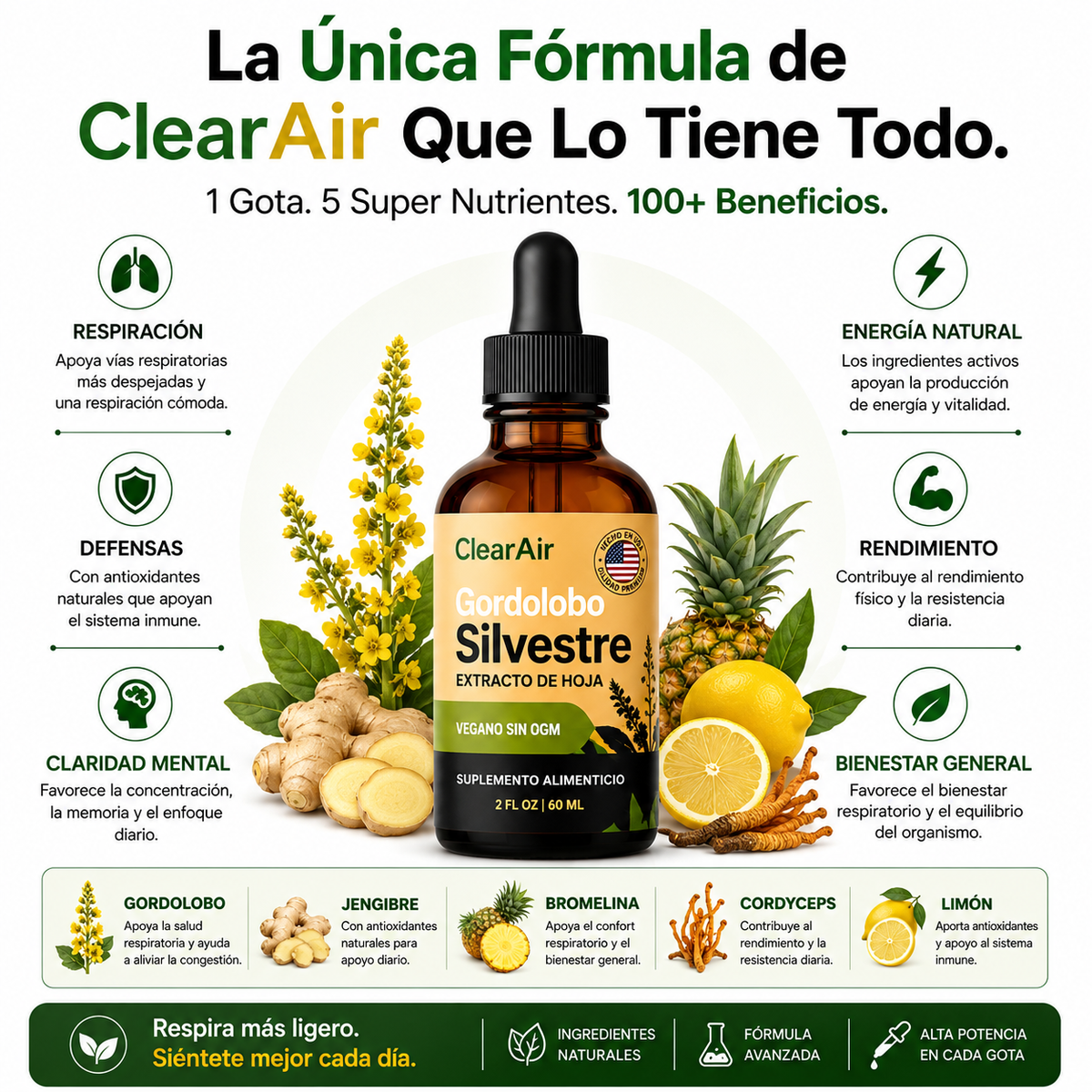 Aire Claro™ Detox Pulmonar – Apoyo Respiratorio para Fumadores